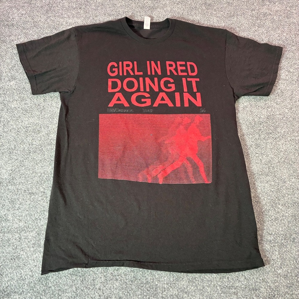 Girl in Red Doing It Again Tour 2024 T Shirt Womens‎ M Black Graphic